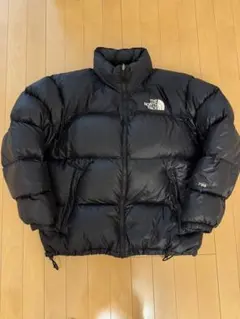 ノースフェイス ヌプシ 700 センターロゴ ダウンジャケット 黒 L