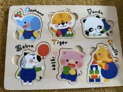 動物パズル 木製 知育玩具