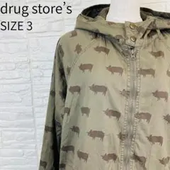 drug store's ドラッグストアーズ フード付きジャケット カーキ 3