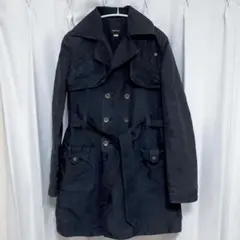 DIESEL ブラック トレンチコート S