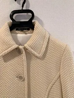 ツイード調ロングコート