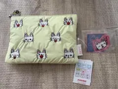 ノンタン　刺繍ふかふかポーチ&シールセット　スタジオクリップのサムネイル