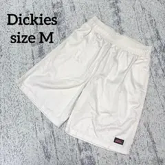 【ディッキーズ】ハーフパンツ 白 M ロゴ 紐調整可 ホワイト Dickiesのサムネイル