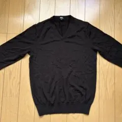 UNIQLO エクストラファインメリノVネックセーター（長袖） サイズS