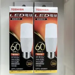 TOSHIBA LED電球 LDT7L-G/S/60V1 2個セット