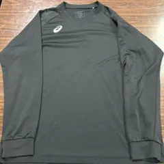 asics バレーボール 長袖シャツ 黒