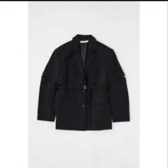 MOUSSY マウジー カットアウトテーラードジャケット ブラック Mサイズのサムネイル