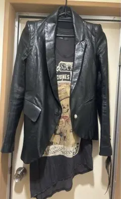 hyde着ifブラックレオパードWピークJK シェアスピリットスカルギター