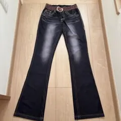 ブーツカットデニム・フレアデニム風