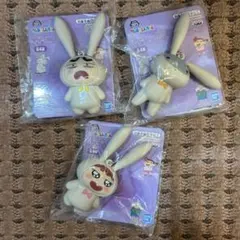 クレヨンしんちゃん お耳が動くシリコンマスコット 3種セット新品