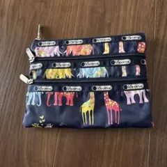 LeSportsac ポーチ 3つジッパーのサムネイル