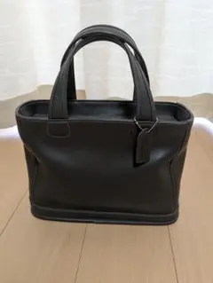 オールドコーチ　COACH レザー トートバッグ ハンドバッグ　グレーのサムネイル