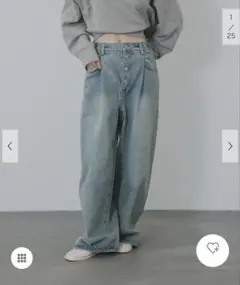 タックボタンアップデニムのサムネイル