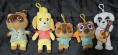 あつまれ どうぶつの森 ぬいぐるみ マスコット 5種セット
