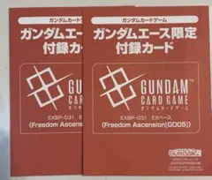 ガンダムエース 2026年 9月号 プロモ 付録 フリーダム本体には傷無し