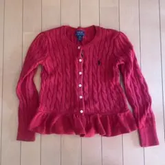 カーディガンラルフローレン赤