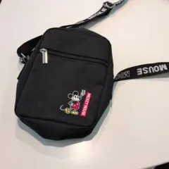 美品♥ミッキーマウス ショルダーバッグ ブラック