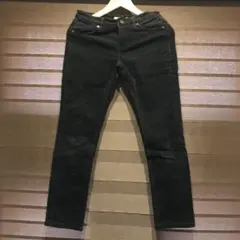美品　ユニクロ  サイズ24【61センチ】コーデュロイ　ブラック　パンツ