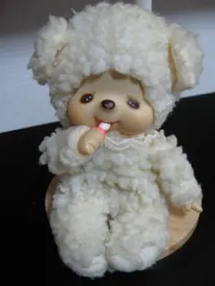 希少　モンチッチ　ホワイト　ぬいぐるみ　昭和レトロ レア 希少 昭和レトロ セキグチ モンチッチ 希少 モンチッチ