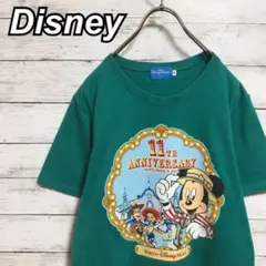 【希少】古着 ディズニー Tシャツ 半袖 11周年記念 ミッキー レトロ