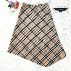BURBERRY チェック柄 ロングスカート
