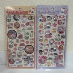 ボンボンドロップシール 和柄 キティ