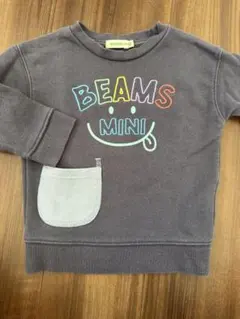 BEAMS mini トレーナー 90cm ネイビー