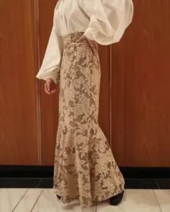Acka lace mermaid skirt ベージュ サイズ2