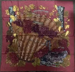 HERMES カレ90 VENDANGES ぶどうの収穫 エルメス - メルカリ
