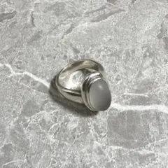 ヴィンテージ STAR JEWELRY シルバーリング 925 マットクリスタル