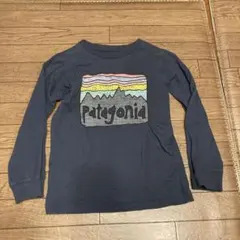 patagonia 長袖　カットソー 5T ネイビー ロンT 110 120