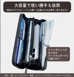 イタリアンレザー 長財布 HANK メンズ 緑 高級 革財布 YKKファスナー