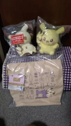 ポケピース一番くじ　ラストワン賞＋A賞＋E賞＋おまけ（H、J賞）ミミッキュ