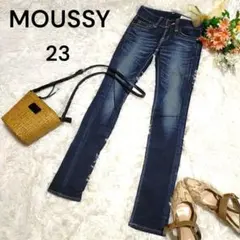 マウジー ☆ VINTAGE ストレッチスキニー デニム 美脚デニムブルー系23