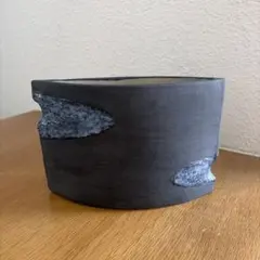 グレーの花器　池坊　いけばなのサムネイル