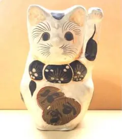 ネコ　招き猫　陶器　オブジェ　置物　インテリア　工芸品　美術品　A1028 ネコ 招き猫 陶器 オブジェ 置物 インテリア 工芸品 美術品 A1028