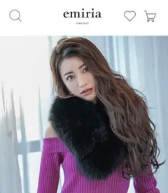 新品フォックス ファーティペット黒のサムネイル