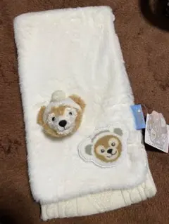 ディズニー ダッフィーマフラー 白