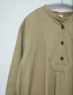 お値下げ#MHL. エムエイチエル バンドカラー シャツワンピース コットン