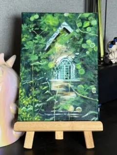 抽象的な油彩画 赤と緑 約40cm 抽象的な油彩画赤と緑約40cm|mercari商品代購│mercariメルカリ