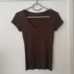 Brandy Melville ブラウン 半袖 Tシャツ