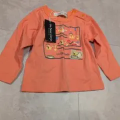 Un Deux Carjo オレンジ 長袖カットソー 90cm