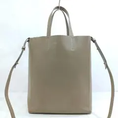 セリーヌ バーティカルカバ ミニトート 2way ショルダー グレージュ