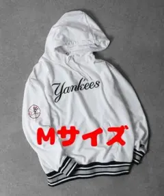 【新品・送料込】MLB ヤンキース プルオーバー パーカー 裏起毛 Mサイズ.