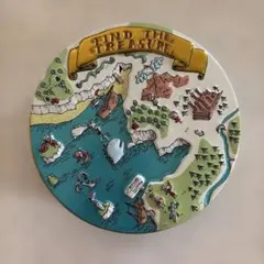 お菓子のミカタ FIND THE TREASURE 空き缶 クッキー缶 中身なしのサムネイル