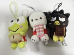 【新品・未使用】サンリオ スシロー マスコットポチャッコ ばつ丸 けろっぴ