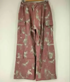 カーゴパンツ ピンク・ホワイトタイダイ 古着 y2k 高円寺 ストリート 平成