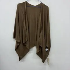 無印良品　コットンレーヨン ボレロ ブラウン　△6