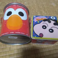 エルモ クレヨンしんちゃん 缶セット