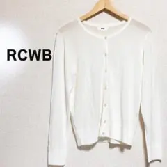 RCWB ロデオクラウンズ　ワイドボウル　カーディガン　白　長袖　薄手　ホワイトのサムネイル